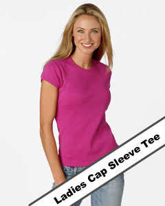 ladies cap sleeve tee